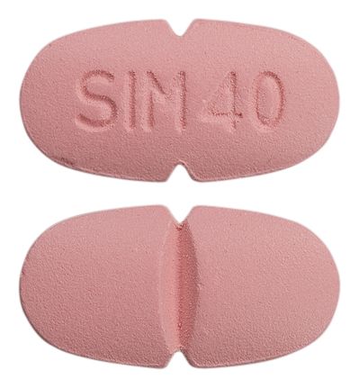 view of Simvastatin (Sandoz)