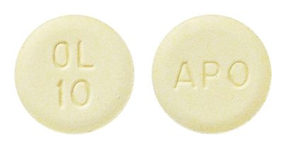 view of Olanzapine ODT (Apo)