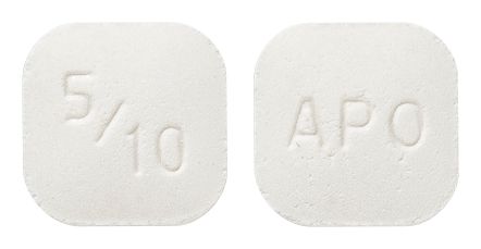 view of Perindopril Arginine/Amlodipine 5/10 (Apo)